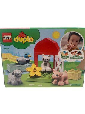 Lego Duplo 10949 Farm Animal Care Set For Ages 2+ Preschool Building Kit 11 Piec